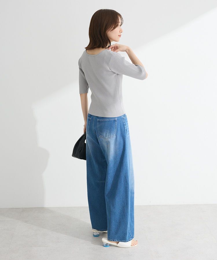 Green Parks「・swing by フロントリボンリブニット」|ニット・セーター|