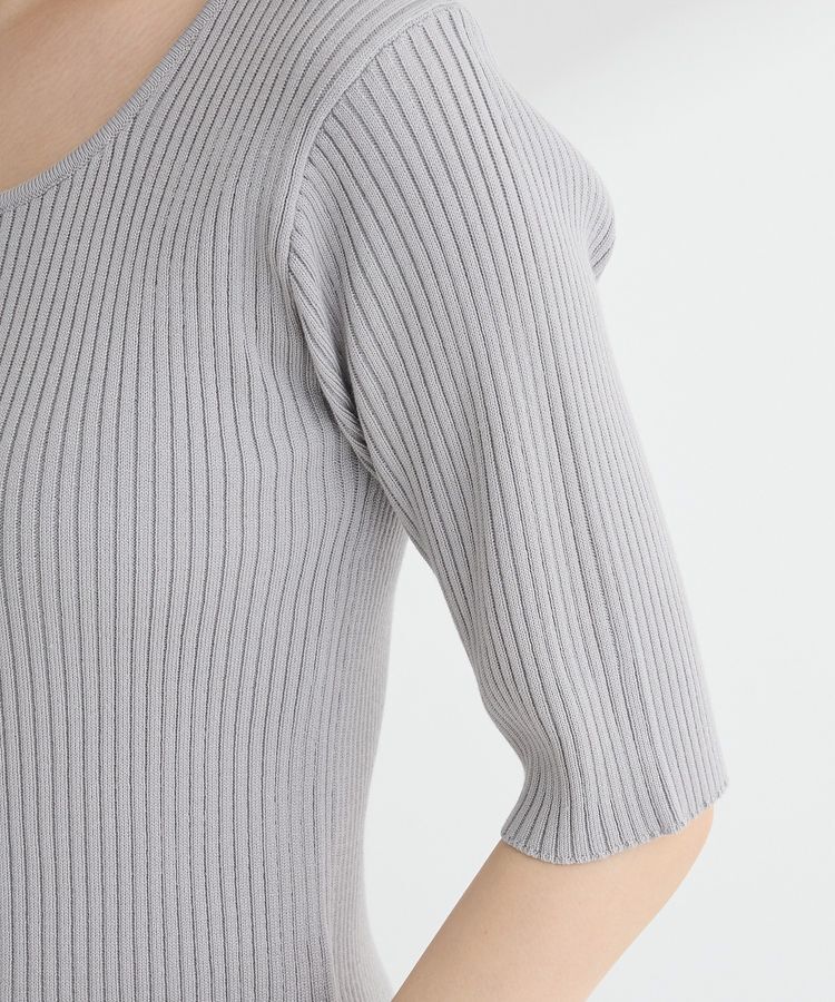 Green Parks「・swing by フロントリボンリブニット」|ニット・セーター|