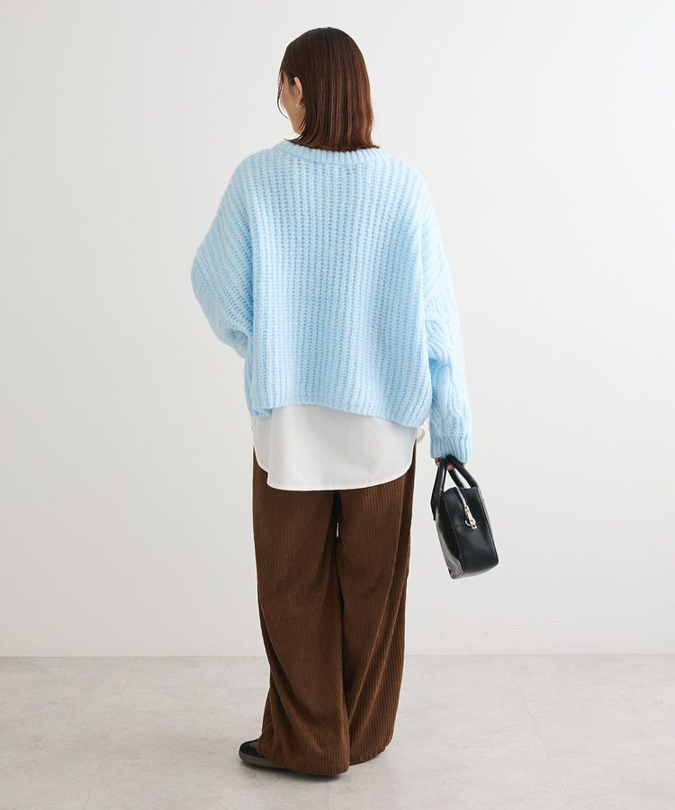Green Parks「ふわふわケーブルニットプルオーバー」|ニット・セーター|