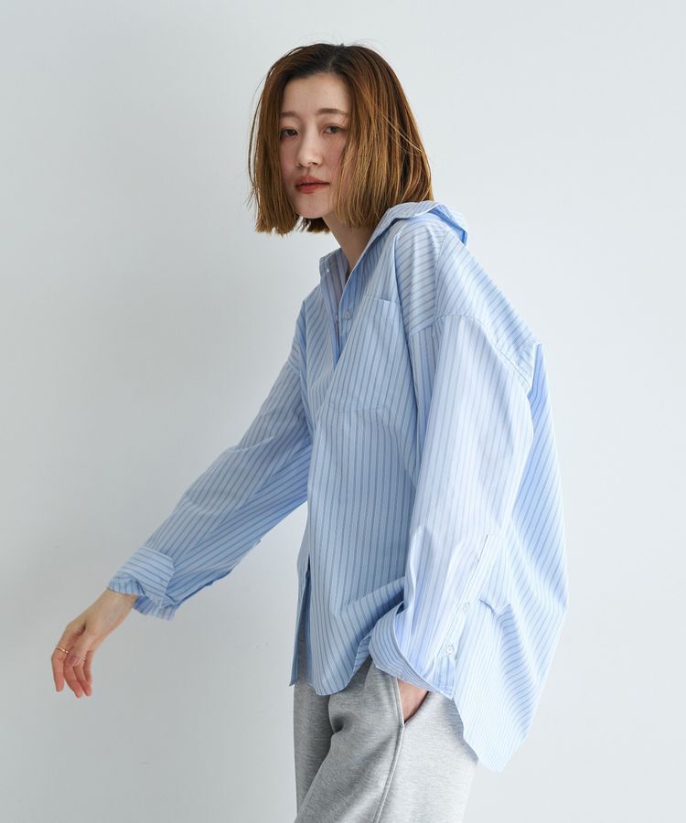 YECCA VECCA「イージーケアオーバーシャツ」|シャツ・ブラウス|