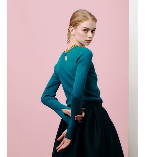 LOULOU WILLOUGHBY「【LOULOU WILLOUGHBY】2WAY RIB プルオーバー」|ニット・セーター|