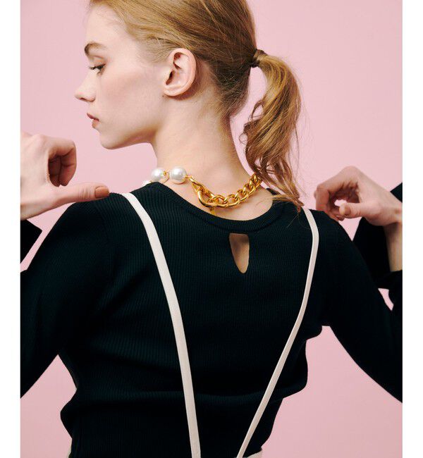 LOULOU WILLOUGHBY「【LOULOU WILLOUGHBY】2WAY RIB プルオーバー」|ニット・セーター|