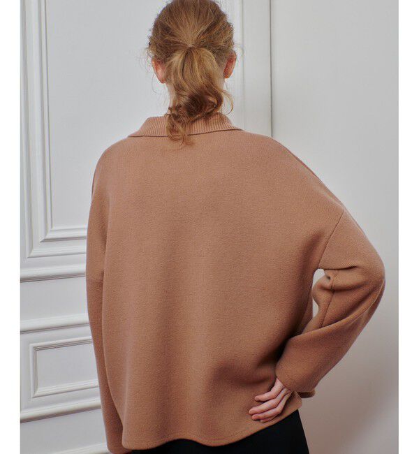 LOULOU WILLOUGHBY「【LOULOU WILLOUGHBY】ファー衿ニットショートコート」|ダッフルコート|