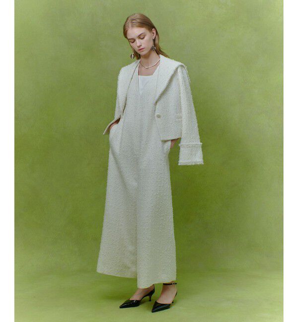 LOULOU WILLOUGHBY「【LOULOU WILLOUGHBY】ファンシーツイードセーラージャケット」|テーラードジャケット|