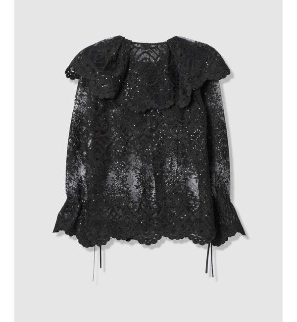 LOULOU WILLOUGHBY「【LOULOU WILLOUGHBY】チュール刺繍ブラウス」|シャツ・ブラウス|