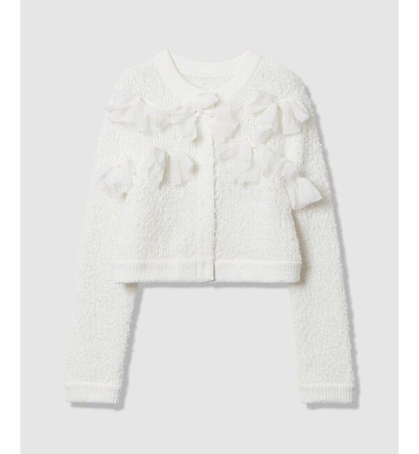 LOULOU WILLOUGHBY「【LOULOU WILLOUGHBY】ペタルパピヨンカーディガン」|カーディガン|