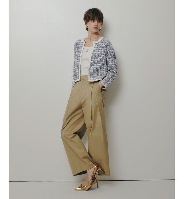 allureville「リバーシブルツィードカーディガン」|カーディガン|