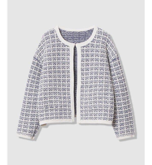 allureville「リバーシブルツィードカーディガン」|カーディガン|