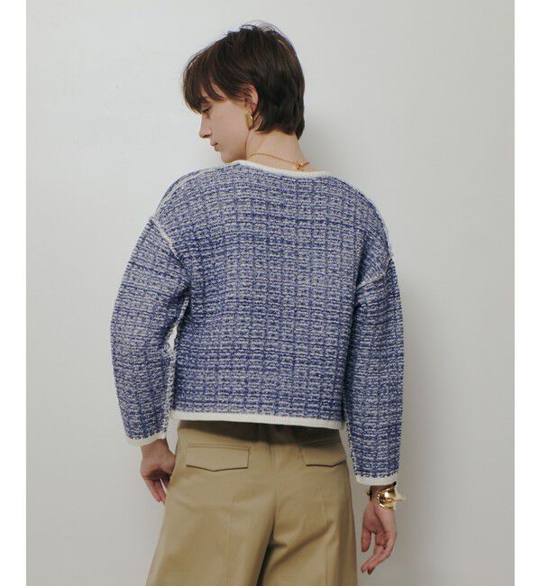 allureville「リバーシブルツィードカーディガン」|カーディガン|