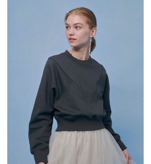 LOULOU WILLOUGHBY「【LOULOU WILLOUGHBY】Ｖキリカエトレーナー」|スウェット・ジャージ|