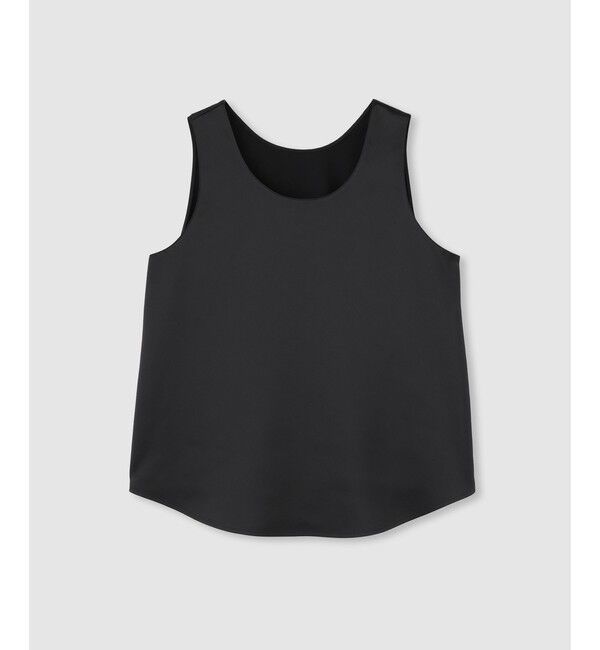 allureville「サテンタンクブラウス」|シャツ・ブラウス|ブラック