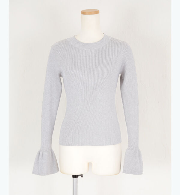 titivate「クルーネックベルスリーブニット」|ニット・セーター|