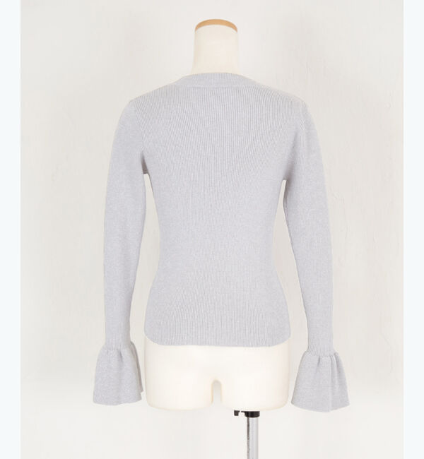 titivate「クルーネックベルスリーブニット」|ニット・セーター|