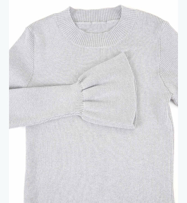 titivate「クルーネックベルスリーブニット」|ニット・セーター|