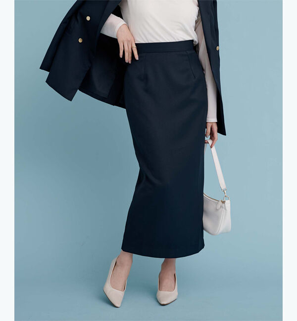 ur's「シガレットタイトスカート」|スカート|ネイビー