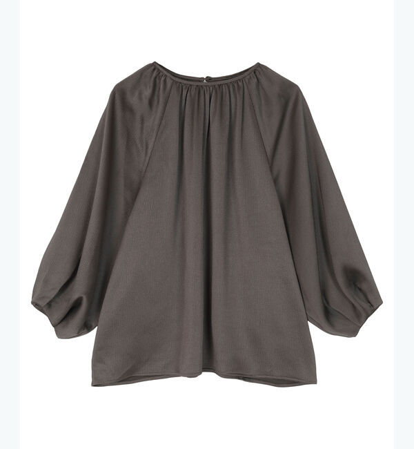 ur's「サテンギャザーブラウス」|シャツ・ブラウス|