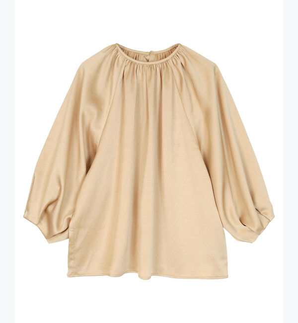 ur's「サテンギャザーブラウス」|シャツ・ブラウス|