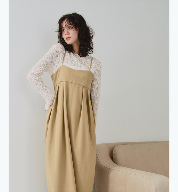 titivate「コクーンシルエットキャミソールワンピース」|ワンピース|