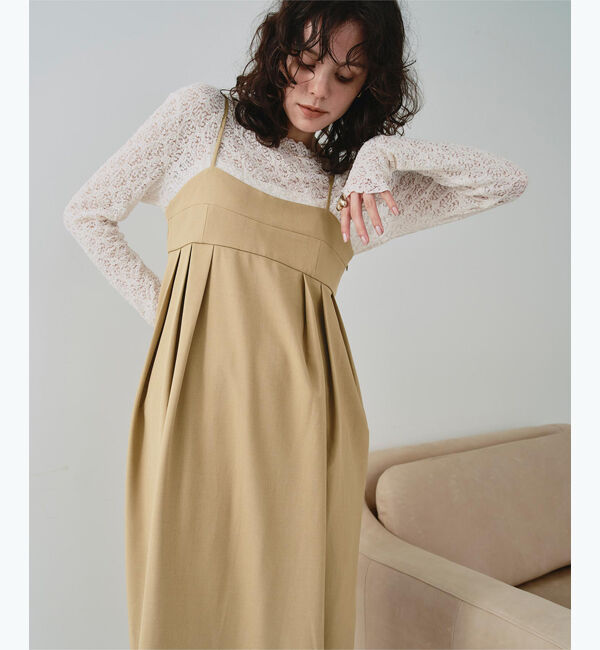 titivate「コクーンシルエットキャミソールワンピース」|ワンピース|