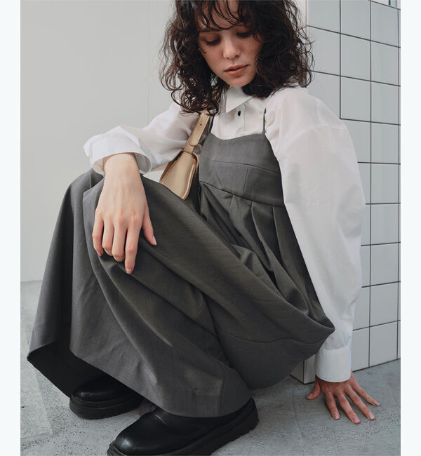 titivate「コクーンシルエットキャミソールワンピース」|ワンピース|