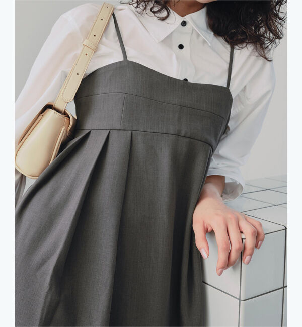 titivate「コクーンシルエットキャミソールワンピース」|ワンピース|