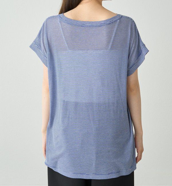  「ミジンボーダーロゴプリントTシャツ」|Tシャツ・カットソー|