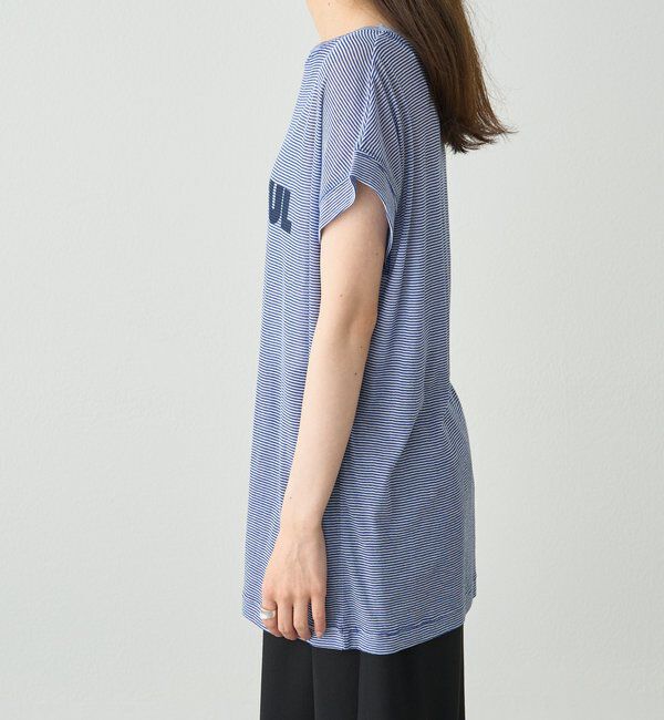  「ミジンボーダーロゴプリントTシャツ」|Tシャツ・カットソー|