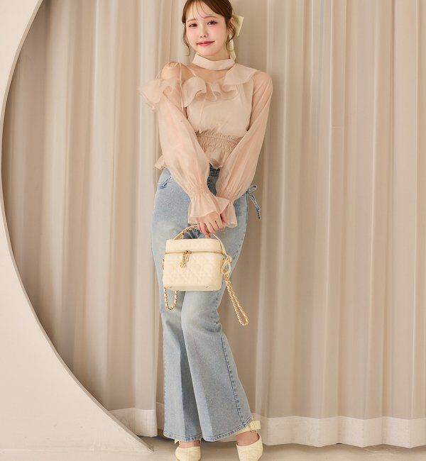  「WEB限定/チャーム付きキルティングバニティバッグ」|ショルダー・メッセンジャー|