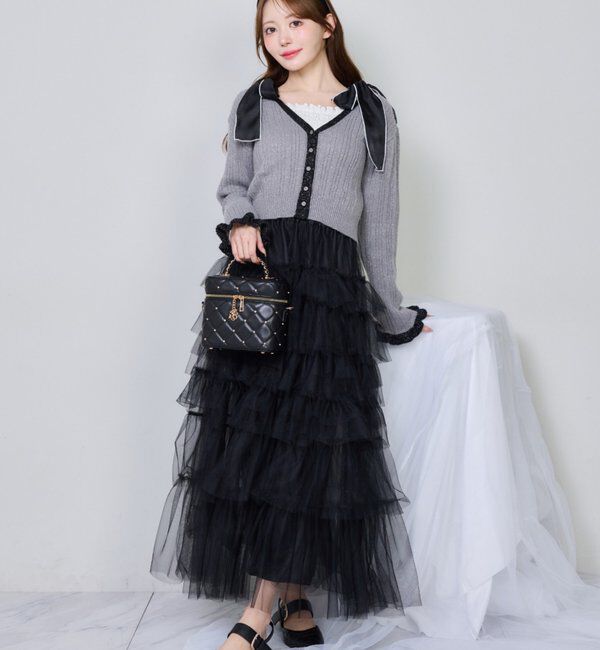  「WEB限定/チャーム付きキルティングバニティバッグ」|ショルダー・メッセンジャー|