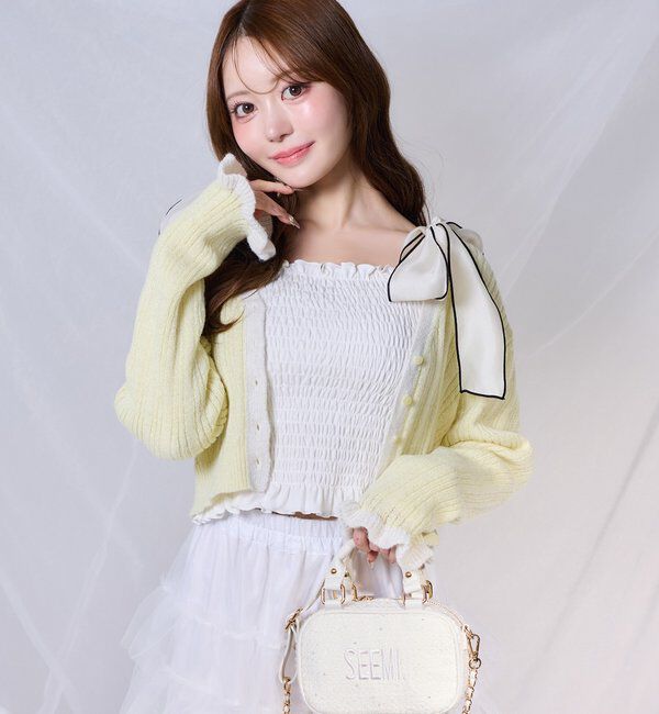  「配色カーディガン」|ニット・セーター|