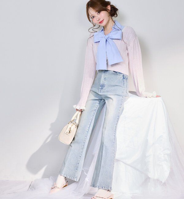  「配色カーディガン」|ニット・セーター|