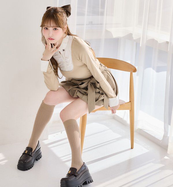  「【サイズ展開あり】バルーンミニスカート／パッチつき」|スカート|