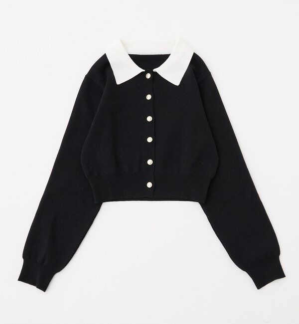  「配色襟付きニット」|ニット・セーター|