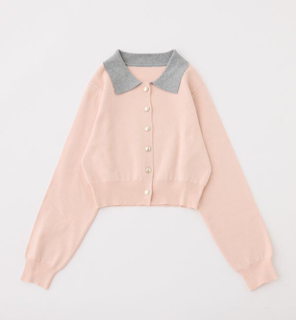  「配色襟付きニット」|ニット・セーター|