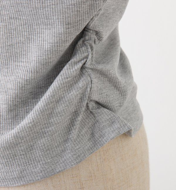  「プレート付きフロントギャザートップ」|プルオーバー|