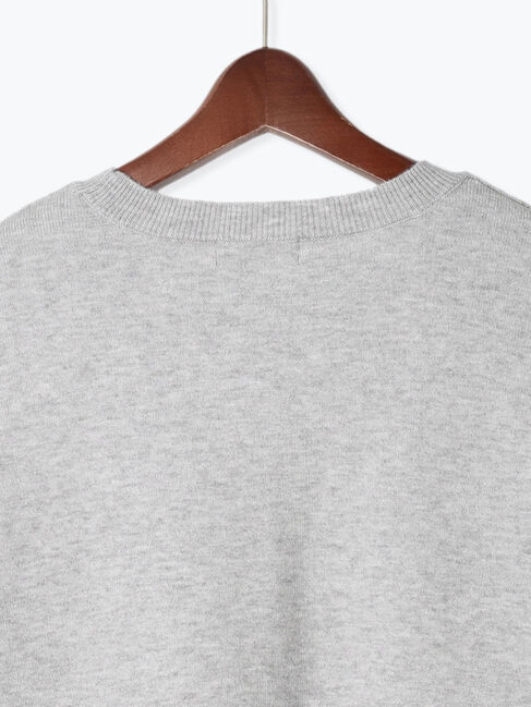 Te chichi TERRASSE「リボン刺繍クルーネックニット」|ニット・セーター|