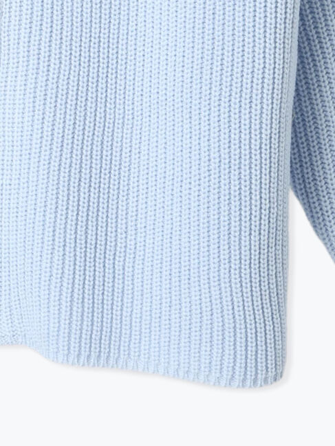 Te chichi TERRASSE「片畦ハイネックダブルジップニット」|ニット・セーター|