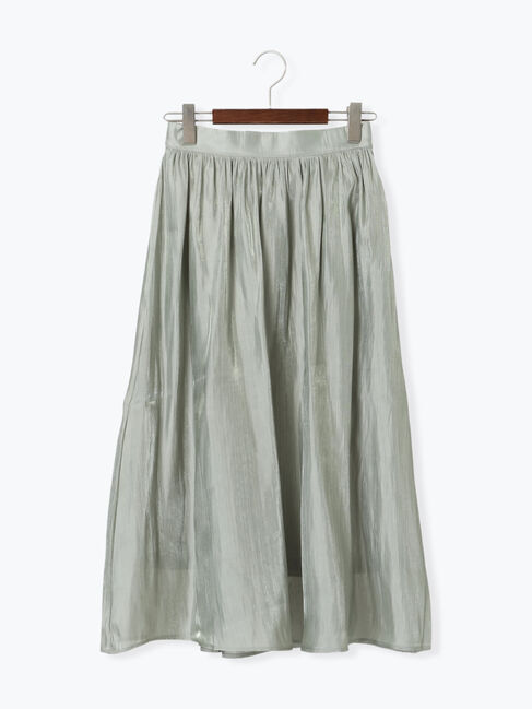 Te chichi TERRASSE「【選べる着丈】オーロラサテンスカート」|スカート|グリーン