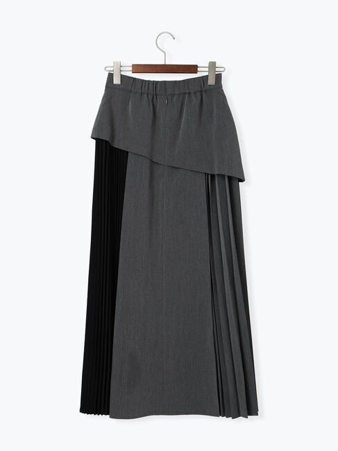 Te chichi「アシンメトリープリーツコンビスカート」|スカート|