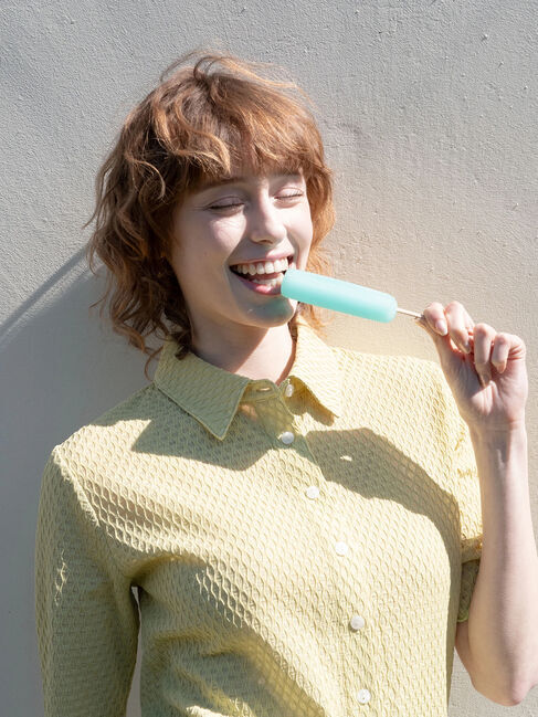 Te chichi TERRASSE「シャーリング衿付きカーディガン《2025summer catalog item》」|カーディガン|