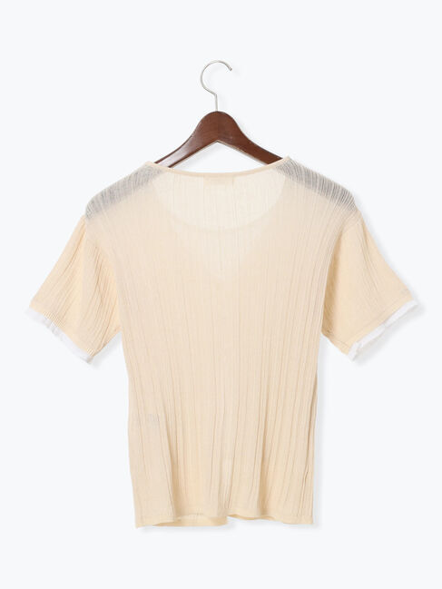 Te chichi TERRASSE「レイヤード風リブニット」|ニット・セーター|