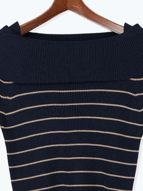 Te chichi「ハーフスリーブオフショルニット」|ニット・セーター|