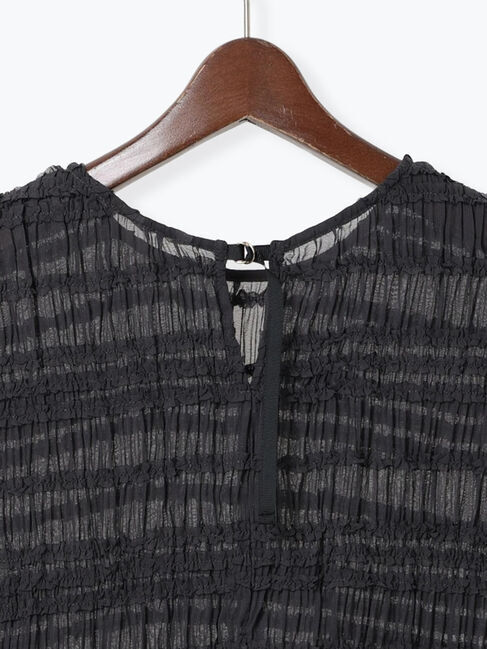 Te chichi「ミニフリルボーダーブラウス」|シャツ・ブラウス|