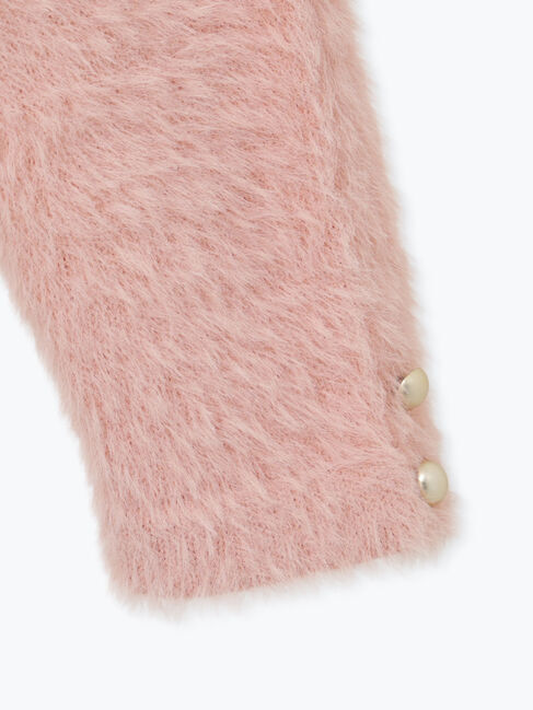 Te chichi TERRASSE「金釦フェザーニットカーディガン」|カーディガン|