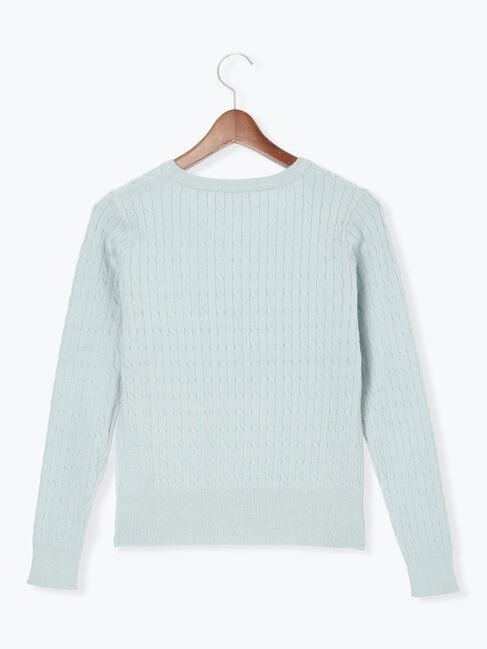 Te chichi TERRASSE「もちもちケーブルクルーネックニット」|ニット・セーター|