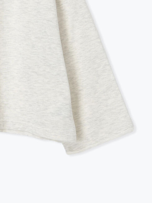 Samansa Mos2「インレイ裏毛カットオフロゴ刺繍カットソー」|Tシャツ・カットソー|