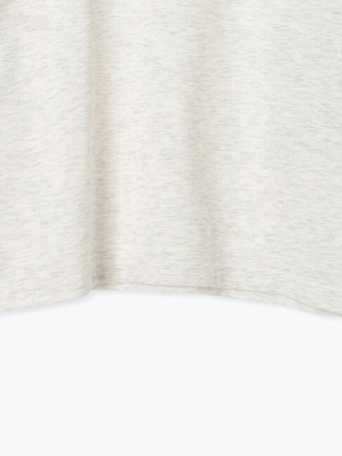 Samansa Mos2「インレイ裏毛カットオフロゴ刺繍カットソー」|Tシャツ・カットソー|