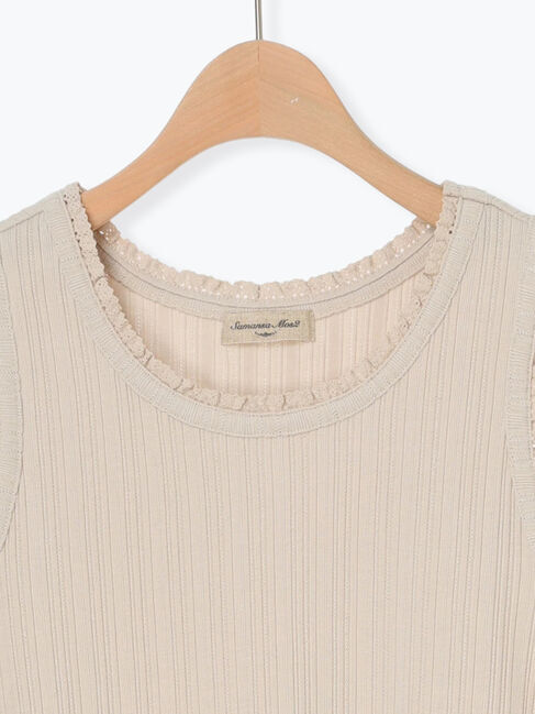 Samansa Mos2「エッジレーステレコノースリ」|Tシャツ・カットソー|