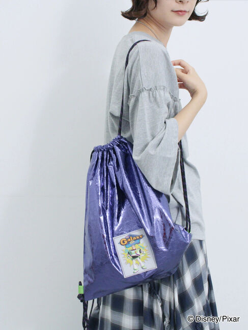 Samansa Mos2 blue「トイ・ストーリー/箔加工ナップザック」|その他|