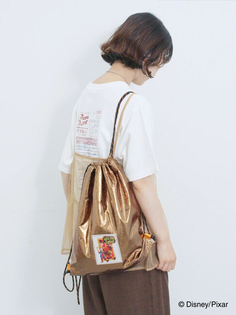 Samansa Mos2 blue「トイ・ストーリー/箔加工ナップザック」|その他|